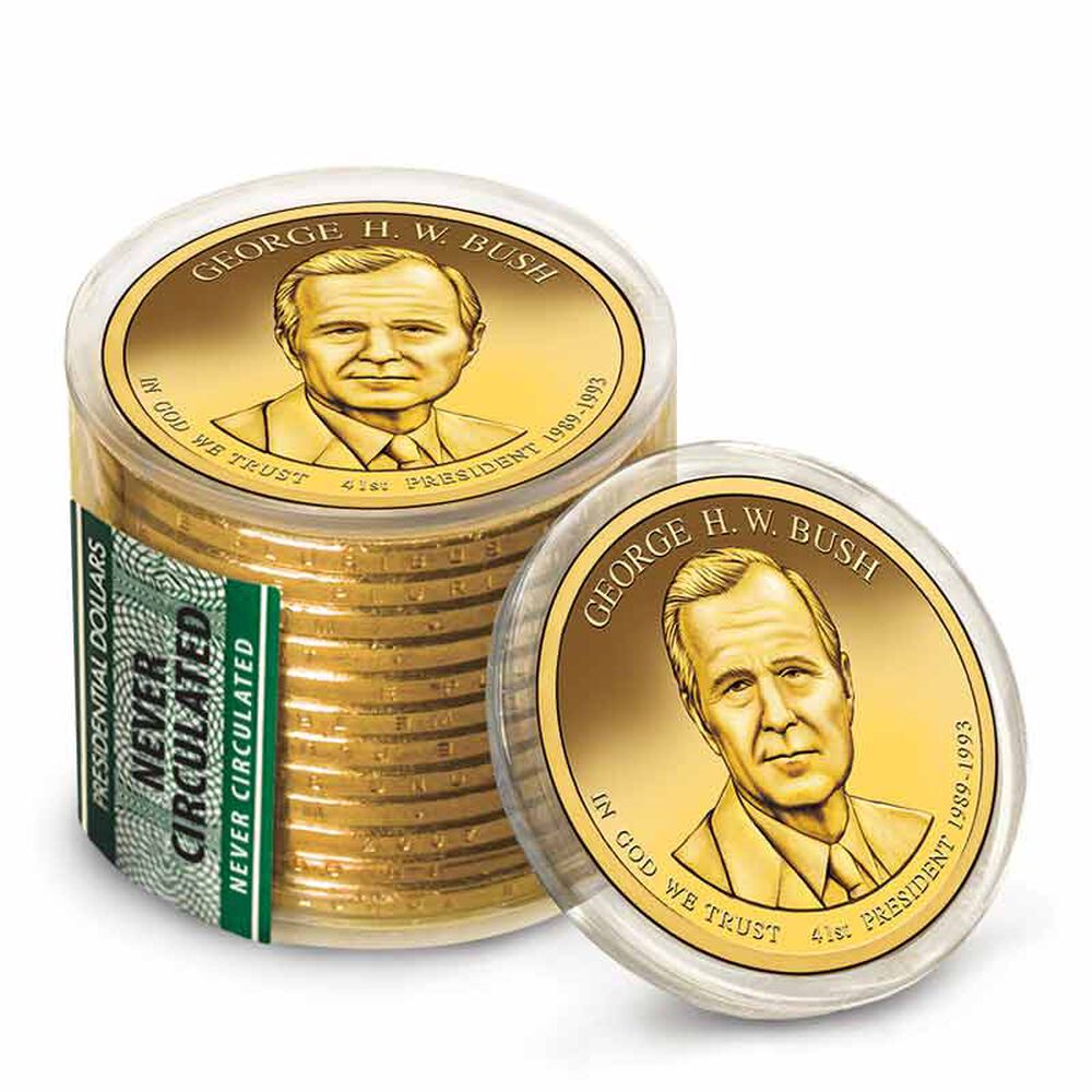 1989-1993 GEORGE HW BUSH President JFK Kennedy Half Dollar Colorized US Coin